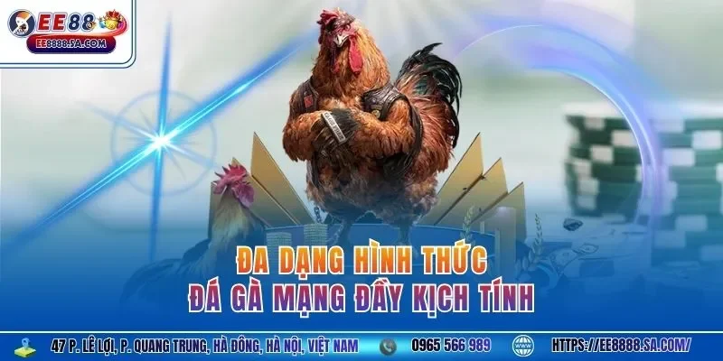 Đa dạng hình thức đá gà mạng đầy kịch tính